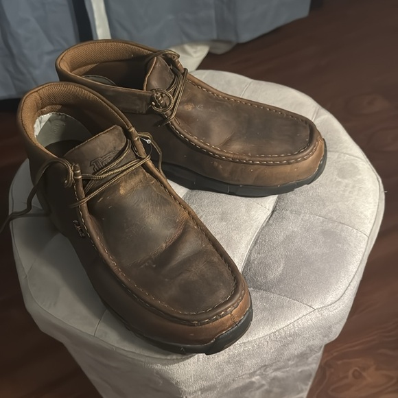 Brown Justin Steel Toe low cut boots - Picture 2 of 2